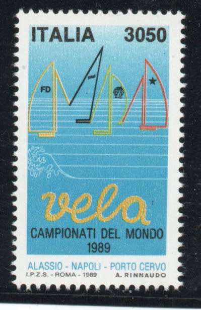 ITALY 1989 WORLD SAILING CHAMPIONSHIP. SG 2022 UMM. CAT £7,25. (2013)