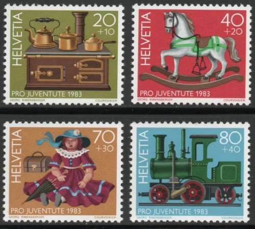 Switzerland 1983 Pro-Juventute set of 4 unmounted mint. SG J283-J286. Cat £6. (2013)
