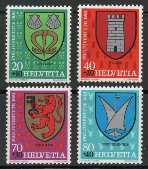Switzerland 1981 Pro-Juventute set of 4 unmounted mint. SG J274-J277. Cat £5,50. (2013)