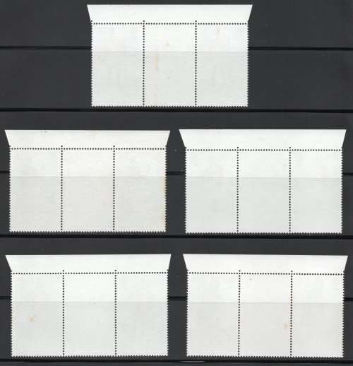 Alderney 1985 "Regiments Of Alderney" set of 5 gutter pairs umm. SG A23-A27. Cat £8,70. (2013)