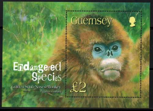 Guernsey 2004 Endangered species mini sheet umm. SG MS1016. Cat £6,50 (2013)