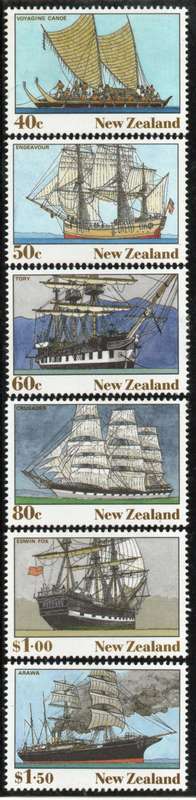 New Zealand 1990 Ships set of 6 unmounted mint. SG 1541-1546.
