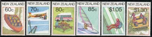 New Zealand 1987 Tourism set of 6 unmounted mint. SG 1411-1416. Cat £4,50 (2013)