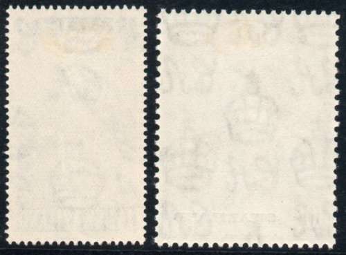 Swaziland 1948 Royal Silver Wedding set of 2 lightly mounted mint. SG 46-47. Cat £40 (2018)
