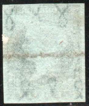 Spain 1855 Queen Issabella II 1R blue wmark Loops Type I very fine used 4 margin. SG 61. Cat £25.