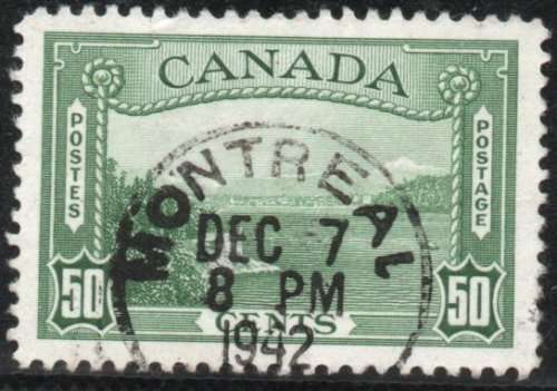 Canada 1937-38 Definitive 50c green very fine used. SG 366. Cat £16 (2018)