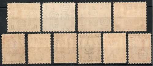 Somaliland Protectorate 1942 Defin part set of 10 lmm. SG 105 + 108-116. Cat £47 (2018)