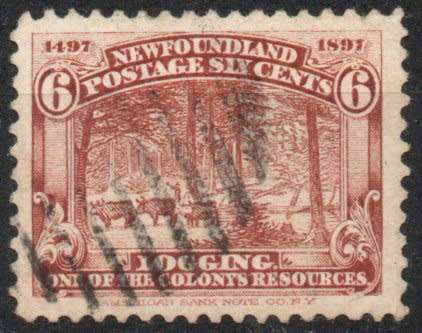 Canada Newfoundland 1897 Definitive 6c red-brown very fine used. SG 71. Cat £3,25 (2018)