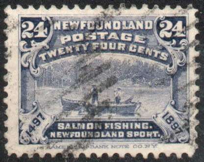 Canada Newfoundland 1897 Definitive 24c dull violet-blue very fine used. SG 76. Cat £38 (2018)