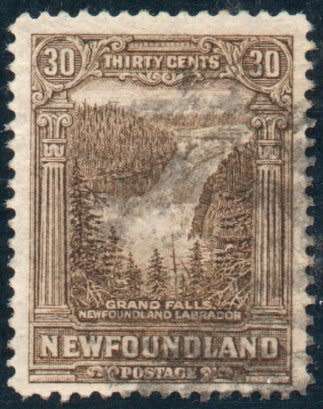 NEWFOUNDLAND 1928 30c SEPIA GOOD USED. SG 178. CAT £25 (2018)