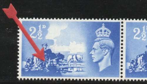 Great Britain Channel Islands 1948 3rd Anniv of Liberation 2½d `Broken wheel`var. SG C2a. Cat £75
