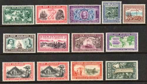 New Zealand 1940 Cent of Proc of British Sovereignty set of 13 lmm & umm. SG 613-625. CAT £70 (2018)