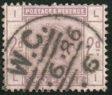 Great Britain 1883-4 QV 2d lilac good used but some short perfs at top. SG 189. Cat £80 (2018)
