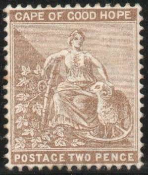 Cape of Good Hope 1882-83 definitive 2d pale bistre mounted mint. SG 42. Cat £150 (2018)