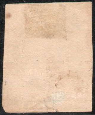 New Zealand 1857-63 imperf 2d blue no watermark 4 margins fine used. SG 10. Cat £180 (2018)
