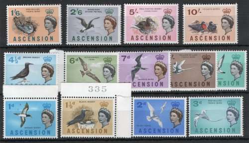 Ascension 1963 Defin part set of 13 unmounted mint. SG 70-82.