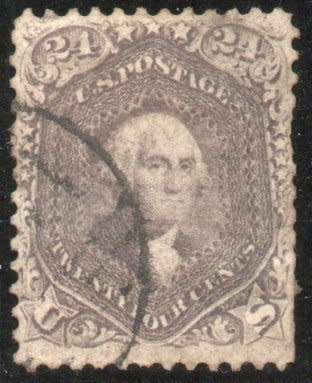 United States of America USA 1861 definitive 24c good used. SG 74. Cat £275 (2013)