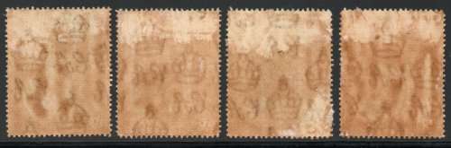 Zanzibar 1936 Silver Jubilee of Sultan set of 4 mint disturbed brown gum. SG 323-326. Cat £35 (2018)