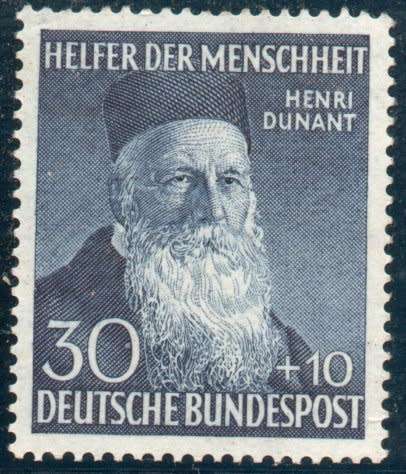 Germany West 1952 Humanitarian Relief Fund 30pf + 10pf unmounted mint. SG 1085. Cat £90 (2013)
