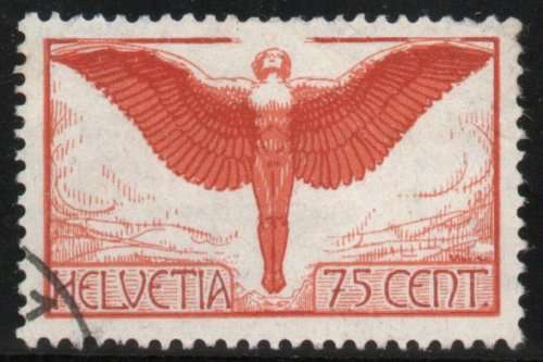 Switzerland 1924 Airmail 75c orange & red-brown very fine used. SG 326. Cat £95 (2013)