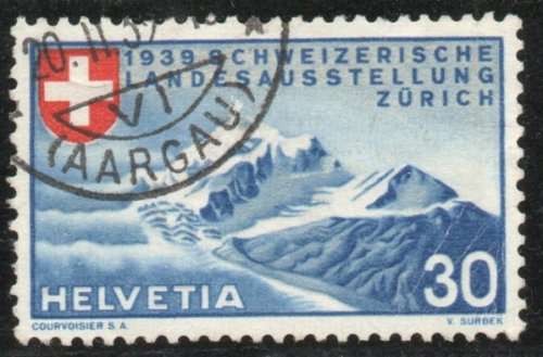 Switzerland 1939 National Exhibition Zurich 30c (German) very fine used. SG 393G. Cat £5,25 (2013)