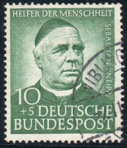 Germany 1953 Humanitarian Relief Fund 10 + 5pf vfu. SG 1100. Cat £10.50 (2013)