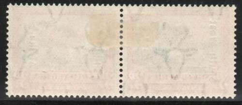 South West Africa 1926-27 Pictorials of SA ovpt 3d black and red mm pair. SACC 76. Cat R140.