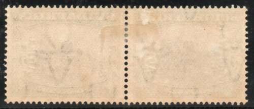 South West Africa 1926-27 Pictorials of SA ovpt 5/- black and green mm pair. SACC 79. Cat R4000.