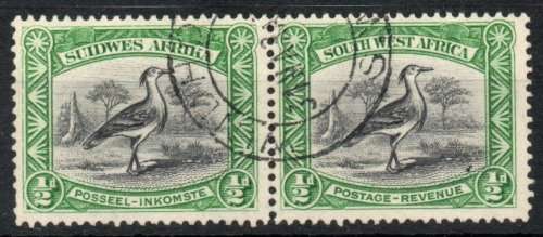 South West Africa 1931 Pictorials ½d perf down fine used. SG 74. Cat £2.50 (2018)