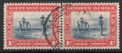South West Africa 1931 Pictorials 1d perf up very fine used. SG 75. Cat £2.50 (2018)