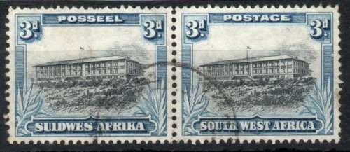 South West Africa 1931 Pictorials 3d perf up fine used. SG 77. Cat £4.50 (2018)