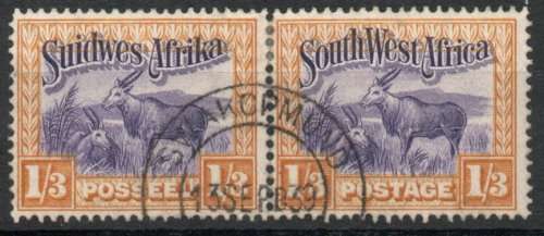 South West Africa 1931 Pictorials 1/3d perf up very fine used. SG 81. Cat £11 (2018)