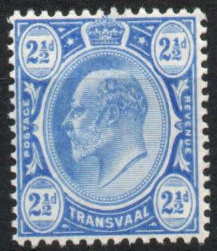 Transvaal 1905-1909 KEVII 2½d unmounted mint. SG 276 Cat £48 for umm / SACC 282 Cat R700