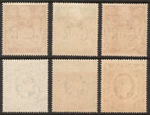 Great Britain 1939-48 KGVI set of 6 superb unmounted mint. SG 476-478c. Cat £425 (2018)
