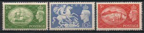 Great Britain 1951 KGVI short set of 3 superb unmounted mint. SG 509-511. Cat £57,50 (2018)
