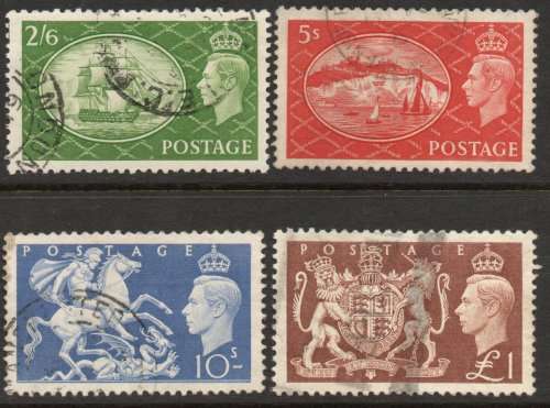 Great Britain 1951 KGVI set of 4 very fine used. SG 509-512. Cat £25. (2018)
