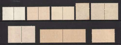 South Africa 1941-42 Large War set of 8 (6 pairs and 2 singles) unmounted mint. Cat R945 (2019-20)