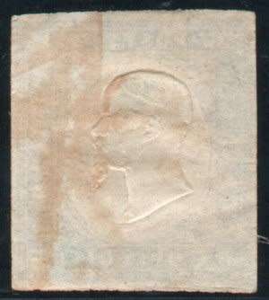 Italy 1862 Definitive 15c blue mint no gum. SG 5. Cat £100 (2013)