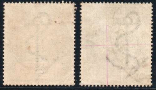 Cape of Good Hope 1898 QV Revenue Hope Standing 10/- and £1 vfu. Barefoot 137 and 139.