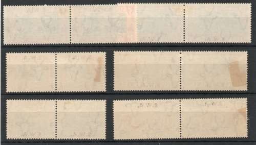 South West Africa 1938 both Voortrekker Commemorative sets mounted mint. SACC 132-137. Cat R3300.