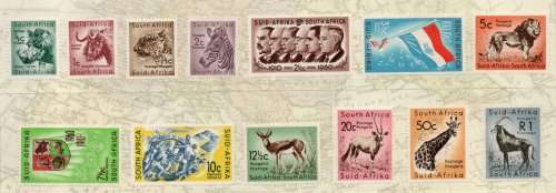 South Africa 1961 Definitive set of 13 umm. SACC 184-196. Cat R802,50. (2023-25)