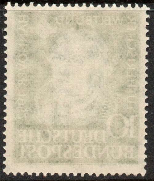 West Germany 1952 Lutheran World Fed Assembly, Hanover 10pf umm. Michel 149. Cat 15 Euro (2020/21)