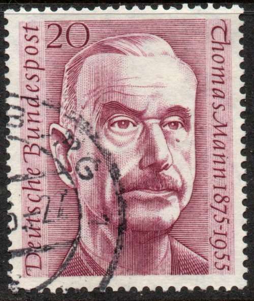 West Germany 1956 Thomas Mann Commemoration 20pf vfu. Michel 237. Cat 2,80 Euro (2020/21)