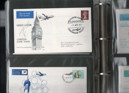 South Africa First Flight Covers complete from No 2 - No 52 in album. Only a few scans.