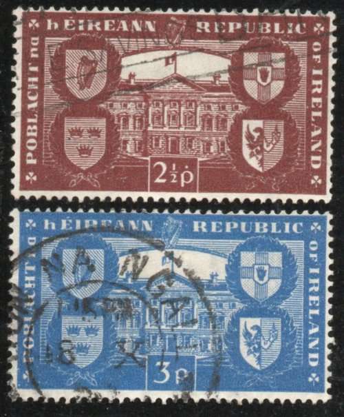 Ireland 1949 International Recognition of Republic set of 2 vfu. SG 146-147. Cat £4,35 (2022)
