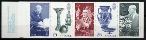 Sweden 1972 King Gustaf VI 90th birthday booklet. SG 716-720. Cat £8 (2013)