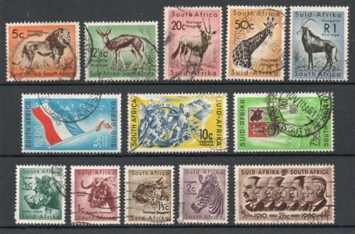 South Africa 1961 definitive set of 13 very fine used. SG 185-197. Cat £42 (2022)