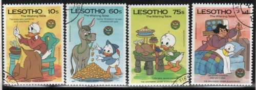 Lesotho 1985 `Birth Bicent of Grimm Brothers` set of 4 very fine used. SG 672-675. Cat £5,50 (2014)