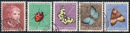 Switzerland 1952 Pro Juventute set of 4 very fine used. SG J142 - J146. Cat £24,20 (2012)