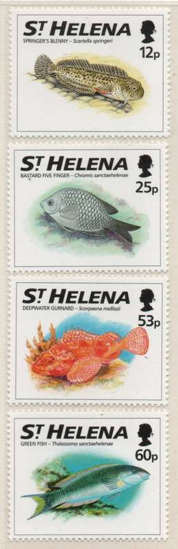 St Helena 1994 Fish set of 4 unmounted mint. SG 663-666. Cat £7,25 (2013)